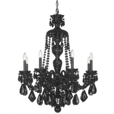 Hamilton Black Chandelier by Schonbek Lighting - Starlight Lighting USA and Canada
